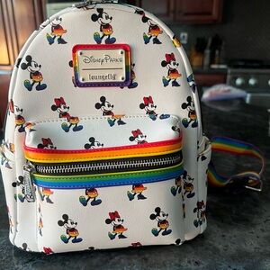 Loungefly Disney Parks Mickey Rainbow Backpack